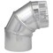 Imperial Mfg Imperial 4 in. D X 4 in. D Adjustable 90 deg Galvanized Steel Furnace Pipe Elbow GV0285-C - alternate 6